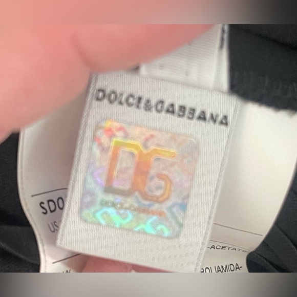 D&G Black V-Neck Mini Dress - Picture 11 of 12